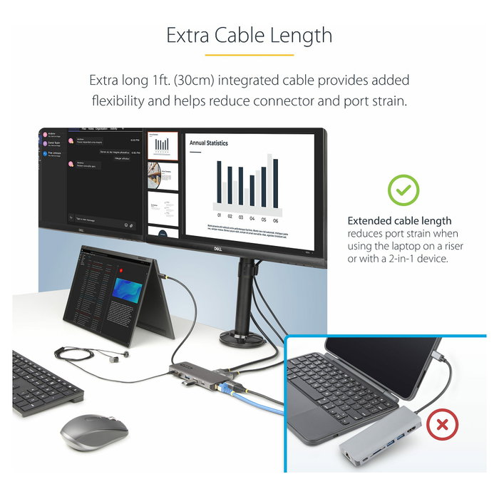 Startech USB-C Triple-Monitor Multiport Adaptador HDMI/DP/Lector de Tarjetas - Docking Station USB-C 3.2 Gen 1 Thunderbolt Startech USB-C Triple-Monitor Multiport Adaptador HDMI/DP/Lector de Tarjetas - Docking Station USB-C 3.2 Gen 1 Thunderbolt