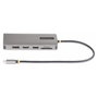 Startech USB-C Triple-Monitor Multiport Adaptador HDMI/DP/Lector de Tarjetas - Docking Station USB-C 3.2 Gen 1 Thunderbolt