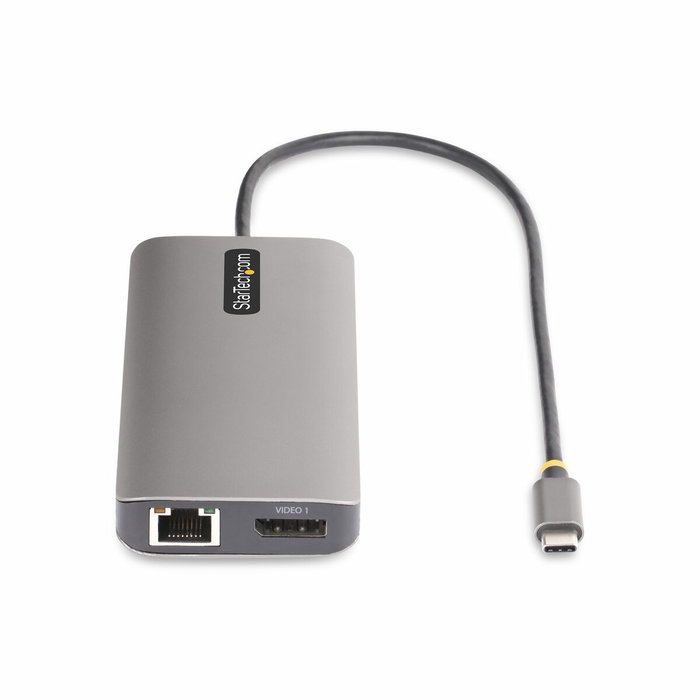 Hub USB Startech 154B-USBC-MULTIPORT Gris 100 W Hub USB Startech 154B-USBC-MULTIPORT Gris 100 W