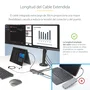 StarTech.com Adaptador Multipuerto USB-C para 3 Monitores, HDMI/DP, Hub 4x USB-A, PD 100W, Gris