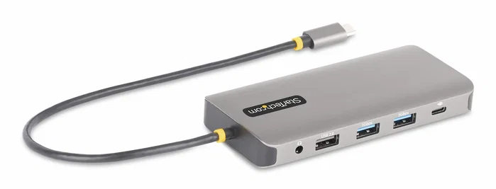 StarTech.com Adaptador Multipuerto USB-C para 3 Monitores, HDMI/DP, Hub 4x USB-A, PD 100W, Gris StarTech.com Adaptador Multipuerto USB-C para 3 Monitores, HDMI/DP, Hub 4x USB-A, PD 100W, Gris