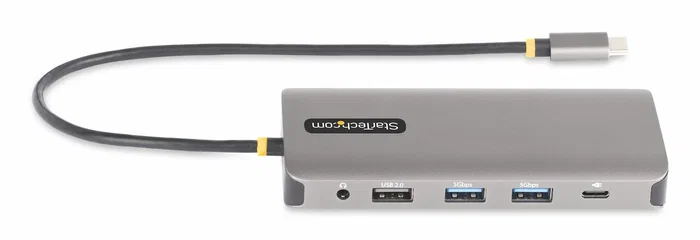 StarTech.com Adaptador Multipuerto USB-C para 3 Monitores, HDMI/DP, Hub 4x USB-A, PD 100W, Gris StarTech.com Adaptador Multipuerto USB-C para 3 Monitores, HDMI/DP, Hub 4x USB-A, PD 100W, Gris