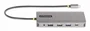 StarTech.com Adaptador Multipuerto USB-C para 3 Monitores, HDMI/DP, Hub 4x USB-A, PD 100W, Gris