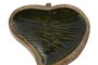 DKD Home Decor Set de 2 Centros de Mesa de Mango Esmaltado Diseño Hoja Verde y Natural