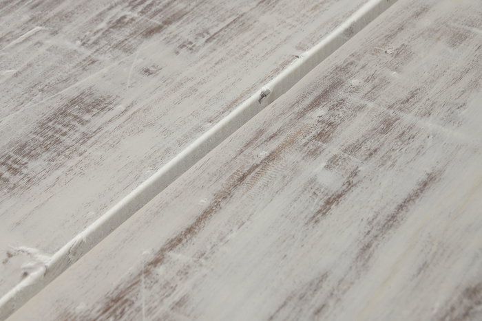 DKD Home Decor Mesa Comedor Plegable Vintage, Blanco, Madera Reciclada, Patas Plegables, Dimensiones 180 x 90 x 76 cm