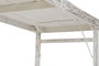 DKD Home Decor Mesa Comedor Plegable Vintage, Blanco, Madera Reciclada, Patas Plegables, Dimensiones 180 x 90 x 76 cm