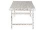 DKD Home Decor Mesa Comedor Plegable Vintage, Blanco, Madera Reciclada, Patas Plegables, Dimensiones 180 x 90 x 76 cm