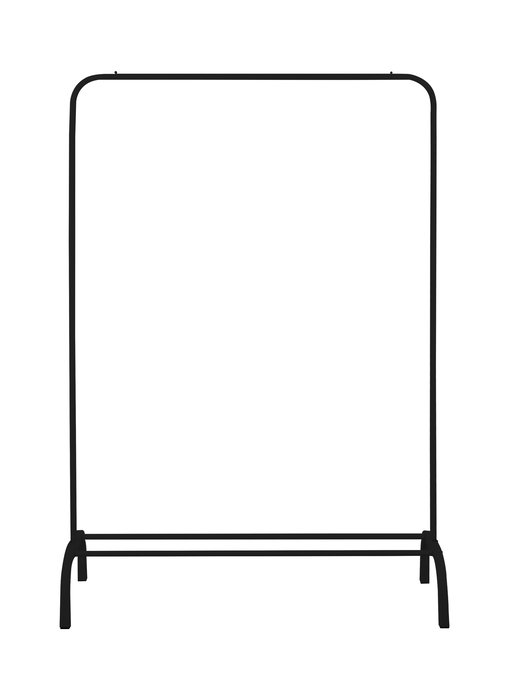 Moblekit Perchero Metálico Negro Mate 104 cm x 41 cm x 152 cm (6 Unidades)