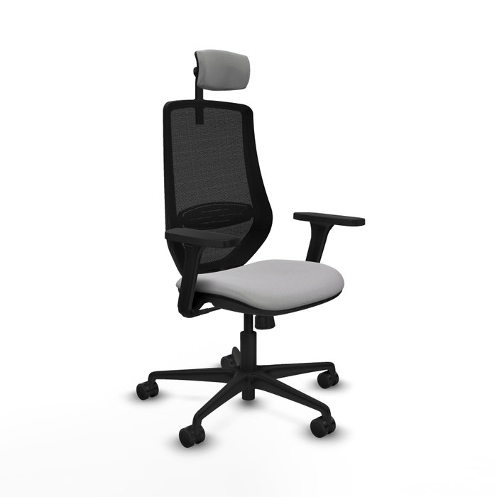 PIQUERAS Y CRESPO Silla de oficina Mardos con mecanismo Sincro, Gris claro y Negro PIQUERAS Y CRESPO Silla de oficina Mardos con mecanismo Sincro, Gris claro y Negro