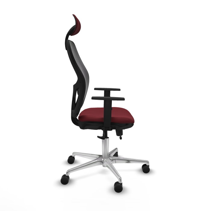 PIQUERAS Y CRESPO Silla de oficina Jorquera Sincro/Traslack Granate y Negro PIQUERAS Y CRESPO Silla de oficina Jorquera Sincro/Traslack Granate y Negro