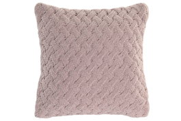 DKD Home Decor Cojín de Punto Rosa Palo 45x45 cm