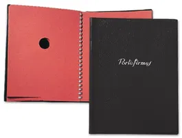 Saro Portafirmas 320 PVC Gofrado 20 Departamentos Color Negro Tamaño Folio