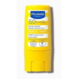 Mustela Familia Sol Stick Solar SPF50+ 9 ml - Alta Protección para Piel Sensible, Familiar, Hidrorresistente y Respetuoso con los Corales