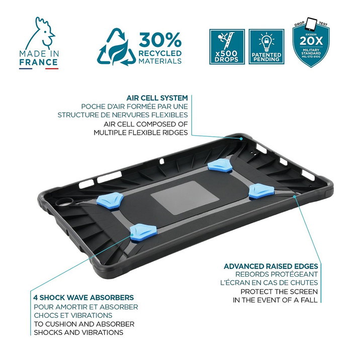 Mobilis Funda Antigolpes PROTECH para iPad 10.9 Pulgadas Negro Mobilis Funda Antigolpes PROTECH para iPad 10.9 Pulgadas Negro