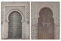 DKD Home Decor Cuadro Lino Abeto 60x3x80 Puerta Arabe Surtido