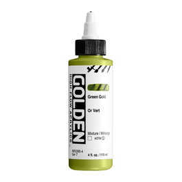 Golden High Flow Colores Acrílicos Verde Oro 118 ml