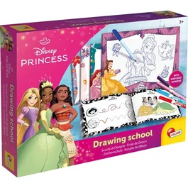 Liscianigiochi AACRX13774 - Escuela de Dibujo + Rotuladores Perfumados Princesas - Kit de Dibujo y Pizarras Borrables para Mayores de 4 Años