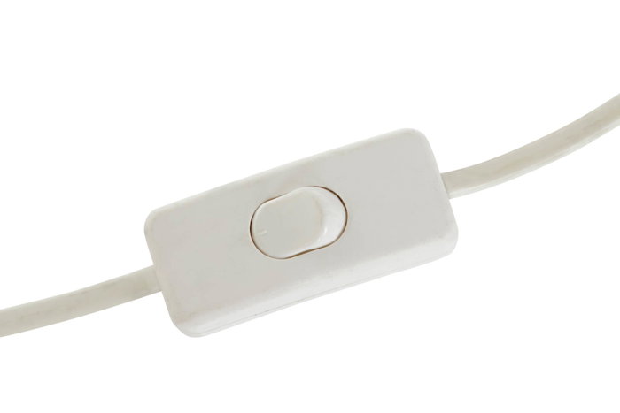 DKD Home Decor Lámpara de Techo de Metal y Cristal con Bolas, Blanco DKD Home Decor Lámpara de Techo de Metal y Cristal con Bolas, Blanco