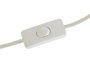 DKD Home Decor Lámpara de Techo de Metal y Cristal con Bolas, Blanco