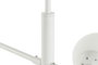 DKD Home Decor Lámpara de Techo de Metal y Cristal con Bolas, Blanco