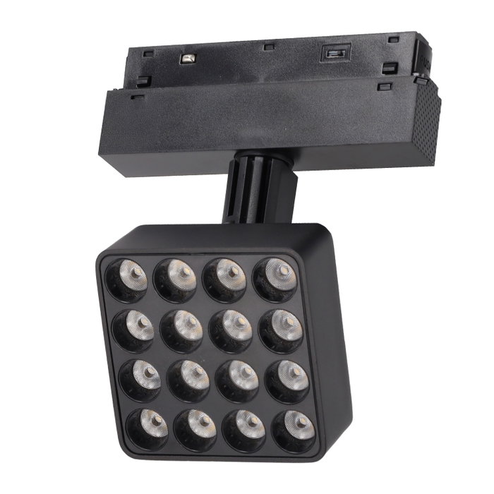 Luminaria LED Magnética para Carril 16W CCT Ajustable 97x97mm Luminaria LED Magnética para Carril 16W CCT Ajustable 97x97mm