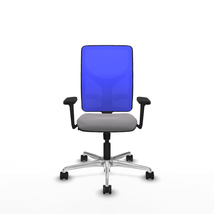 PIQUERAS Y CRESPO Silla de oficina Motilla con mecanismo Sincro, Gris y Azul PIQUERAS Y CRESPO Silla de oficina Motilla con mecanismo Sincro, Gris y Azul