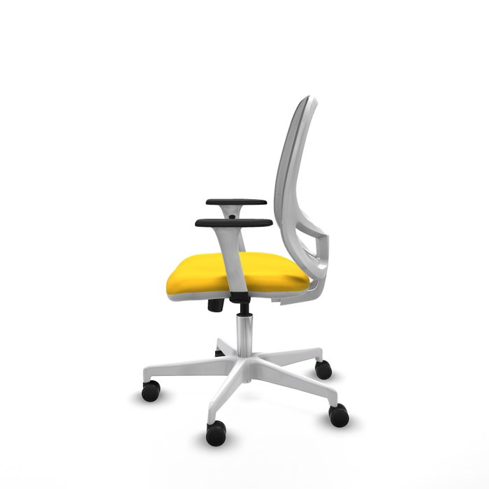 PIQUERAS Y CRESPO Silla de oficina Cilanco con mecanismo Sincro, Amarillo y Gris PIQUERAS Y CRESPO Silla de oficina Cilanco con mecanismo Sincro, Amarillo y Gris
