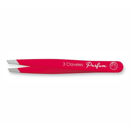 Tres Claveles Pinza de Depilar Sesgada Tropical Frambuesa 9,5 cm