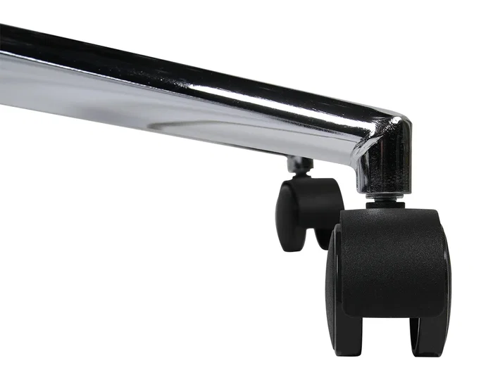 Q-connect Silla giratoria respaldo medio similpiel regulable en altura 980+100x630x625 mm color negro para oficina ergonómica 200 kg