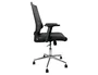 Q-connect Silla giratoria respaldo medio similpiel regulable en altura 980+100x630x625 mm color negro para oficina ergonómica 200 kg