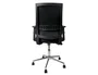 Q-connect Silla giratoria respaldo medio similpiel regulable en altura 980+100x630x625 mm color negro para oficina ergonómica 200 kg