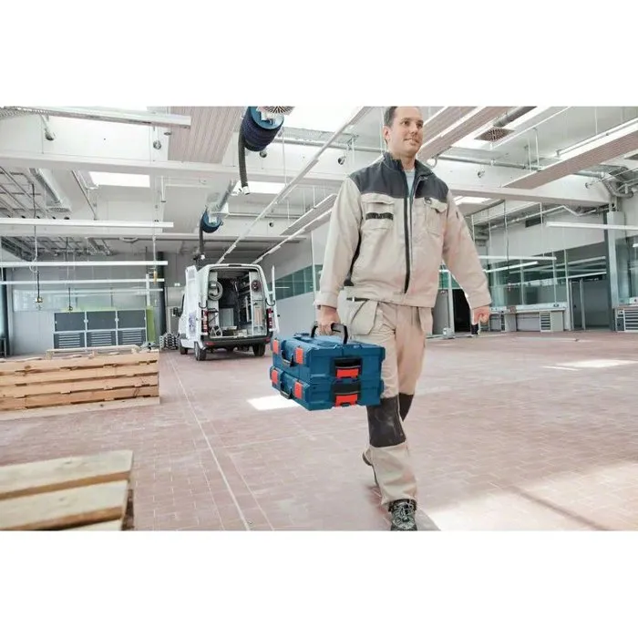 Bosch Professional L-Boxx 102 Maleta de transporte con 6 compartimentos de colores 1600A016NC