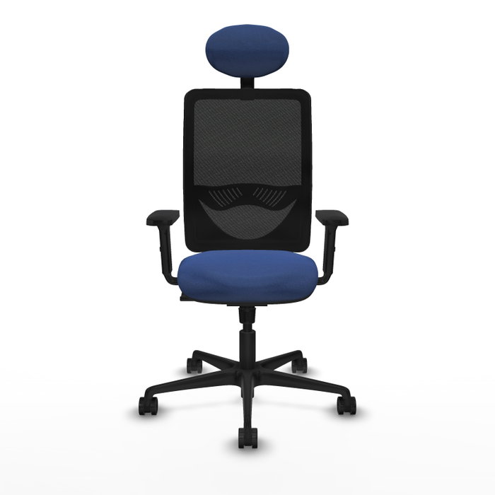 PIQUERAS Y CRESPO Silla de oficina Zulema con mecanismo Sincro, Azul marino y Negro PIQUERAS Y CRESPO Silla de oficina Zulema con mecanismo Sincro, Azul marino y Negro