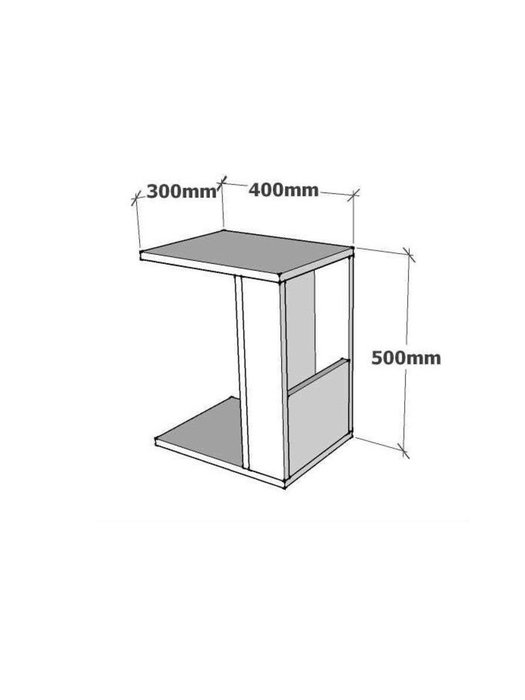 Hanah Home Mesa Auxiliar Star White 30x50x40cm Blanca