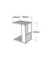 Hanah Home Mesa Auxiliar Star White 30x50x40cm Blanca