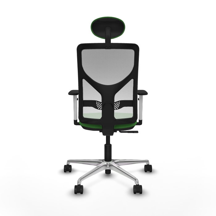 PIQUERAS Y CRESPO Silla de oficina Motilla con mecanismo Sincro, Verde y Blanco