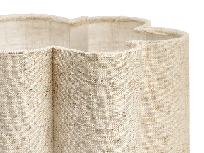 Giftdecor Lámpara Sobremesa Flor Metal Papel Natural 20x20x43 cm (Set de 4)