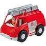 Ecoiffier Camión de Bomberos con Escalera Giratoria - 15 Ladrillos + Figura de Bombero - Juguete Francés para +18 Meses