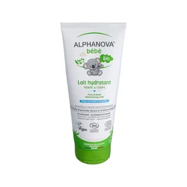Alphanova Bebe 200Ml Leche Corporal Bio Ecológica para Piel Atópica e Irritada, Hipoalergénica, sin Parabenos