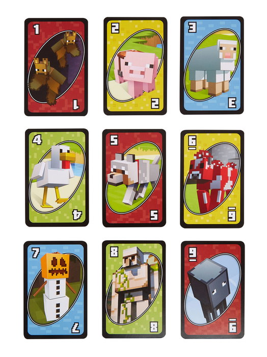 Minecraft Juego de cartas UNO