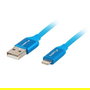 CABLE LIGHTNING A USB LANBERG CA-USLM-10CU-0018-BL - CABLE TRENZADO - 1.8M - AZUL