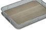 DKD Home Decor Set de 3 Bandejas de Metal Envejecido Multicolor 53x38x8 cm