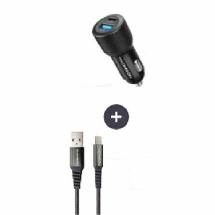 Thomson Pack cargador de coche 60 W con cable USB-A a USB-C 1,5 m Thomson Pack cargador de coche 60 W con cable USB-A a USB-C 1,5 m