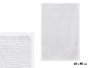 Berilo Alfombra de Baño Blanca 40x60 cm - Poliéster Reciclado 800 GSM, Cosido a Máquina (Set de 12)