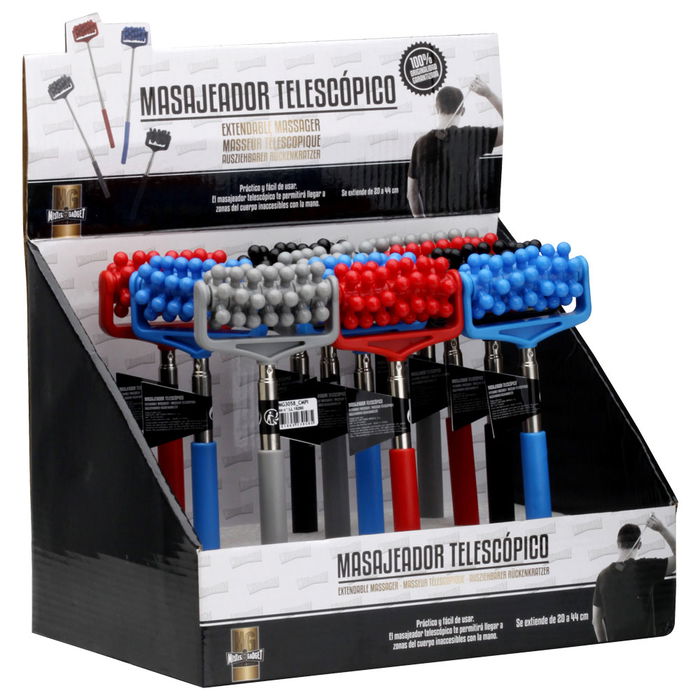 Mister Gadget Masajeador Telescópico Extensible de 20 a 44 cm para Zonas Inaccesibles