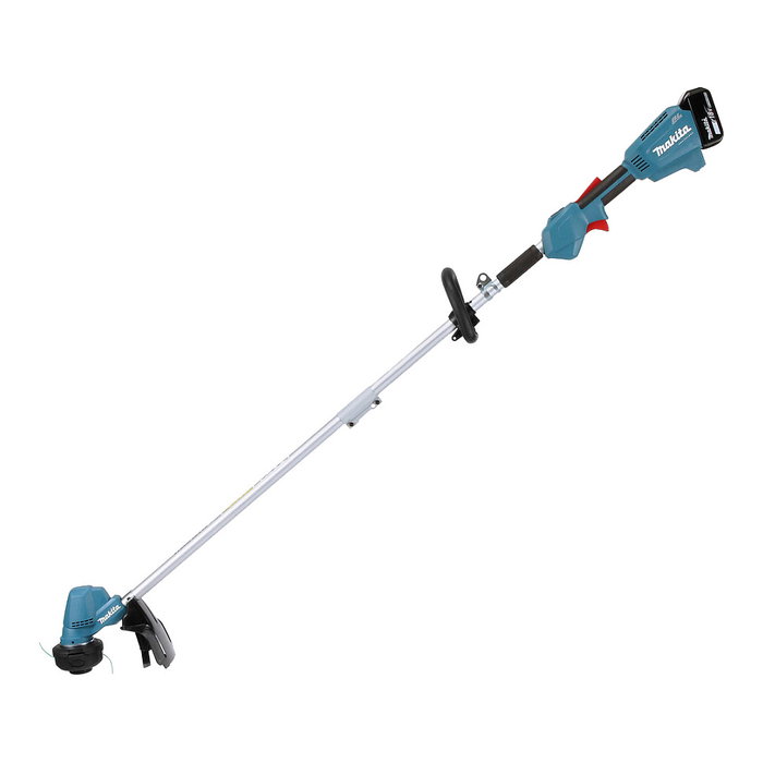 Makita DUR192LRT1 Cortabordes Mango en J 18V a Batería Li-ion, Ancho de Corte 30 cm, 6000 RPM, 87.8 dB