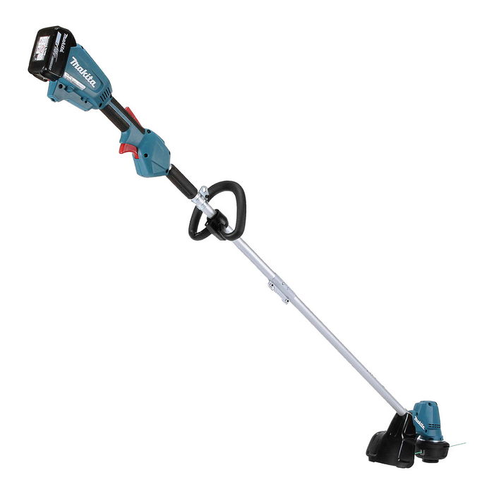 Makita DUR192LRT1 Cortabordes Mango en J 18V a Batería Li-ion, Ancho de Corte 30 cm, 6000 RPM, 87.8 dB