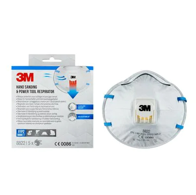 3M Mascarilla Respirador 8822-5 FFP2 con Válvula 5 Unidades