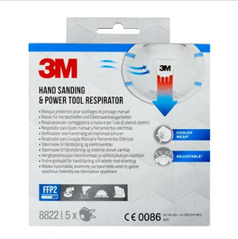 3M Mascarilla Respirador 8822-5 FFP2 con Válvula 5 Unidades