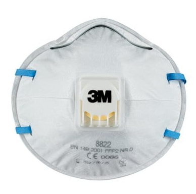 3M Mascarilla Respirador 8822-5 FFP2 con Válvula 5 Unidades